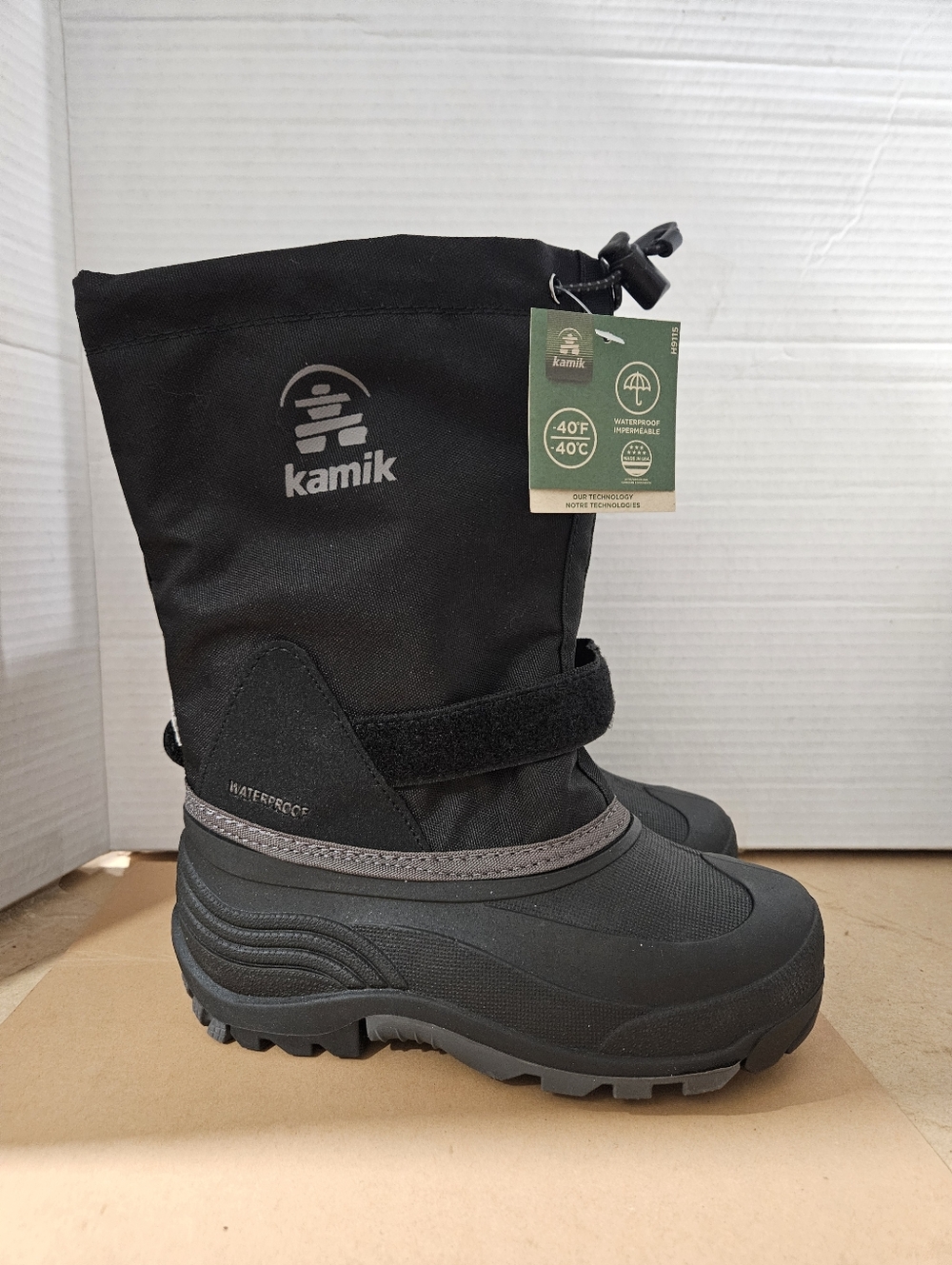 Kamik Waterbug 5 Waterproof Snow Or Cold Weather Boots. Kids Size 2. New (Bin7)